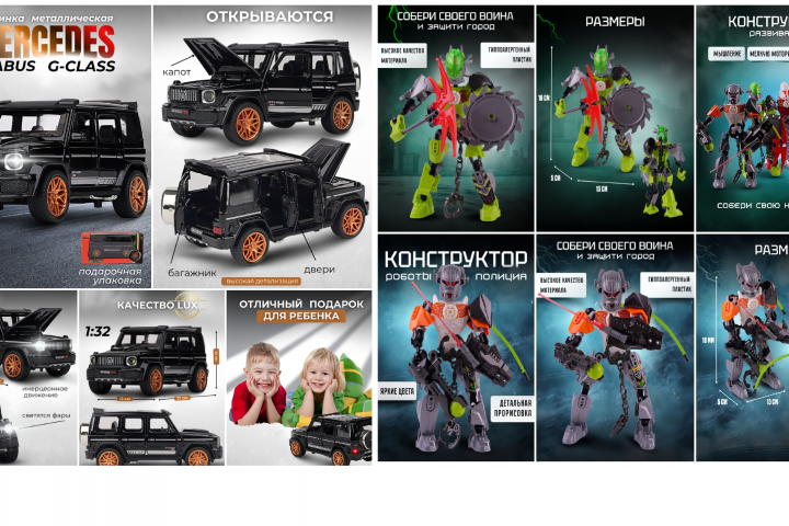 Карточки товаров