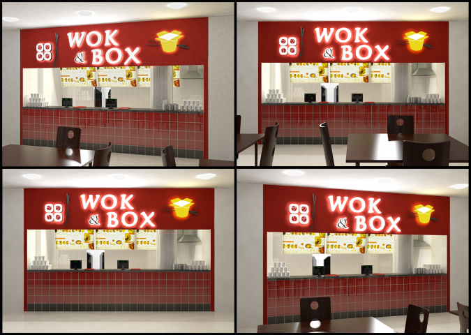 3D фасад фастфуда