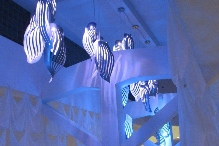 Световой оформление центрального зала в Forte club