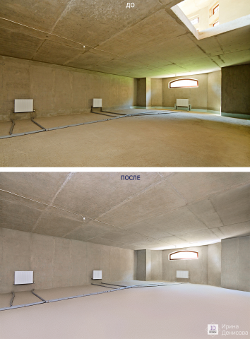 Глубока ретушь, перерисовка, удаление отверстия