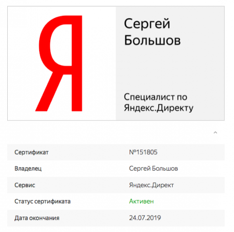 Специалист по Яндекс Директу