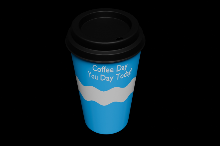 Стаканчик кофе Low-Poly