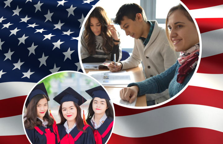 Баннер «Обучение английскому в США»