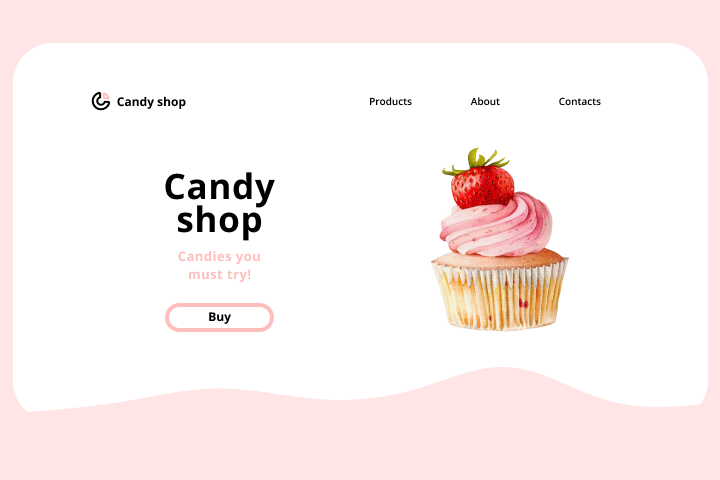 Лэндинг для магазина конфет