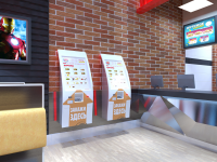 Терминал в ресторане BurgerKing