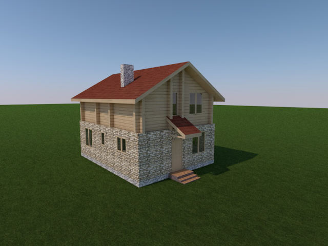 Дом в стиле шале (Эскиз)