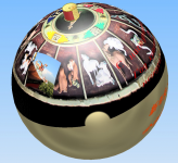 РИСУНКИ И НАДПИСЬ НА СФЕРЕ