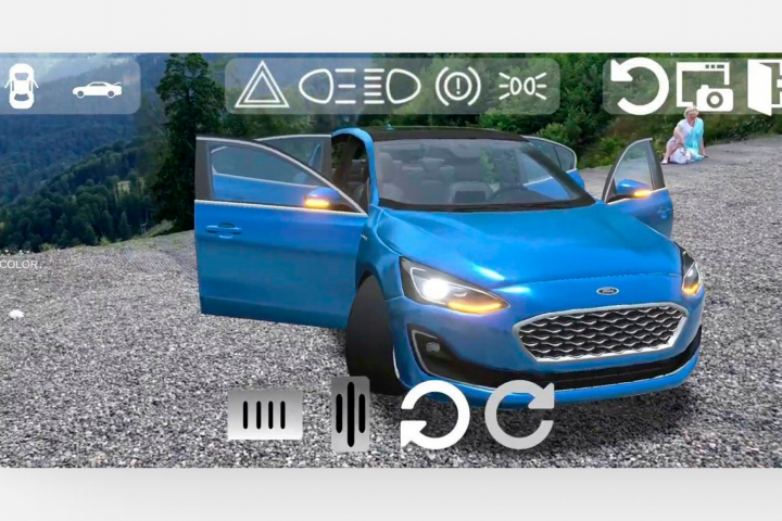 Мобильное приложение дополненной реальности для Ford