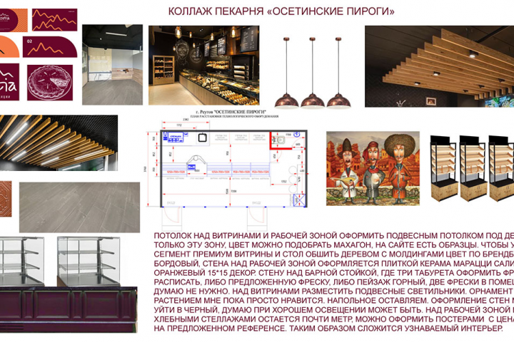 Пекарня "Осетинские пироги" – Дизайн интерьера от профессионала