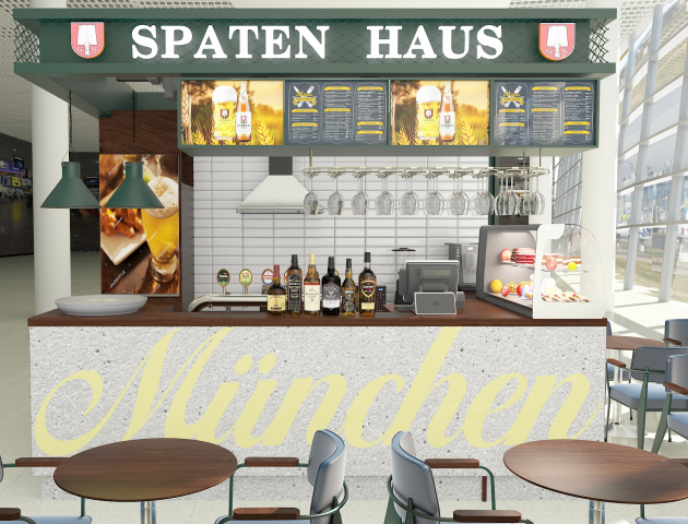 Остров "Spaten Haus" Шереметьево, ТерминалD