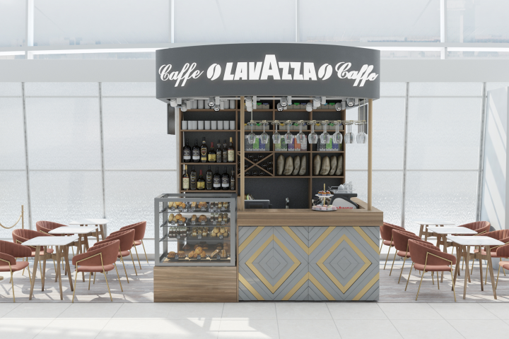 Кафе «Lavazza» площадью 18,8м2 аэропорт.