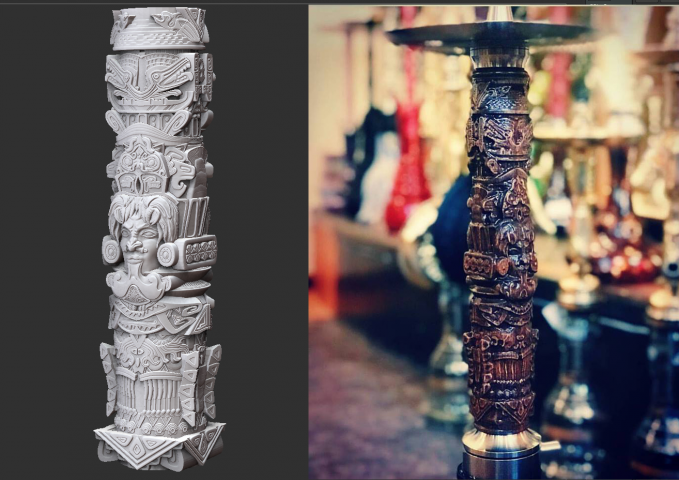 Aztec totem (for hookah)