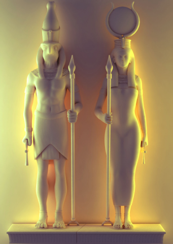 Гор и  Хатор  (3D печать )