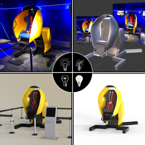 3D моделирование VR-аттракциона по фото