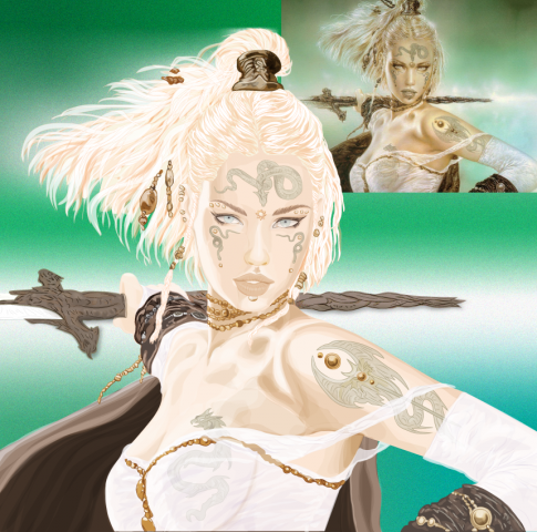 Lois Royo art convert to vector