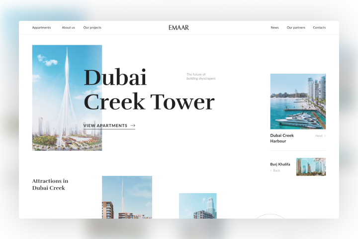 Shot on Dribbble "Dubai Creek Tower"