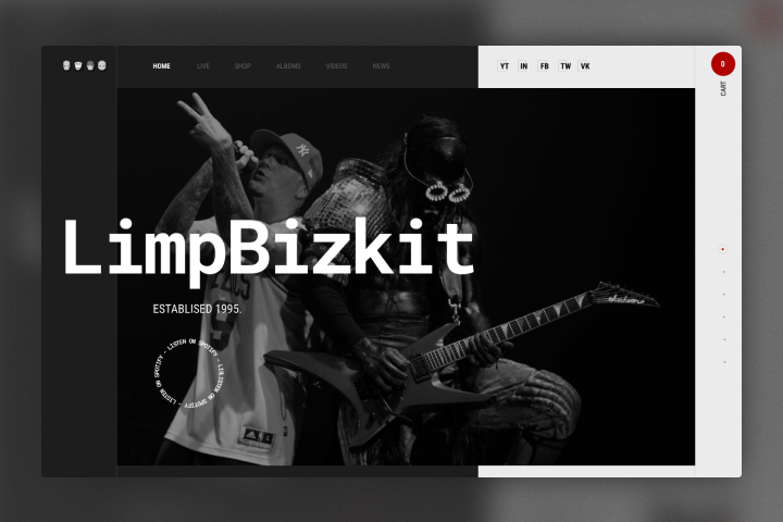 Shot on Dribbble "Limp Bizkit"