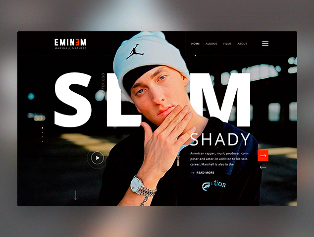 Кейс на Behance Eminem