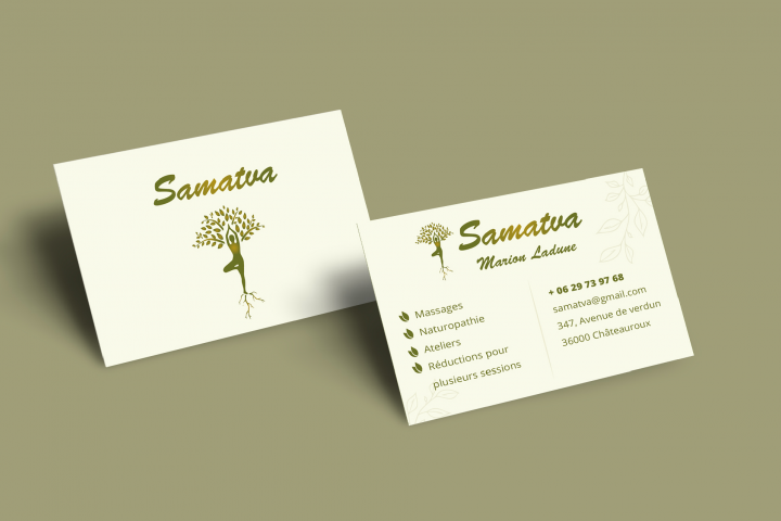 Визитки для французского СПА салона