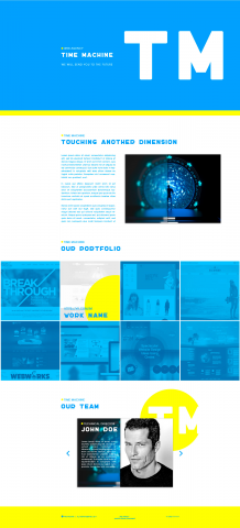 Time Machine. Web studio-template