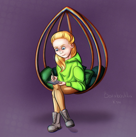 Девушка художник