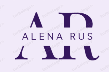 Дизайн логотипа для интернет магазина ALENA RUS
