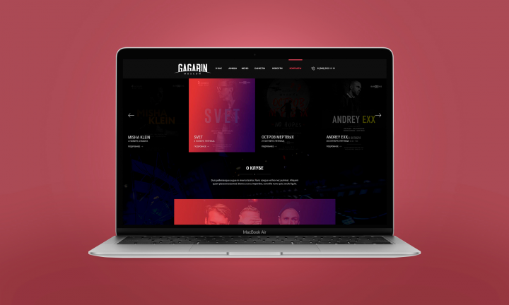 Сайт ночного клуба