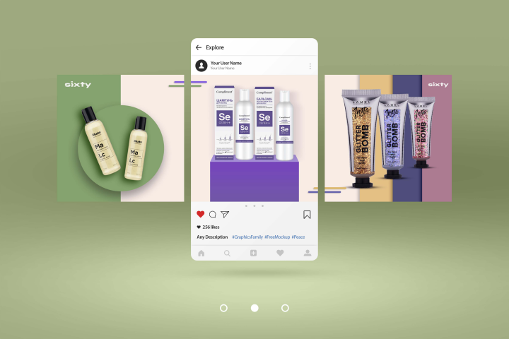 Оформление социальных сетей для бренда Sixty