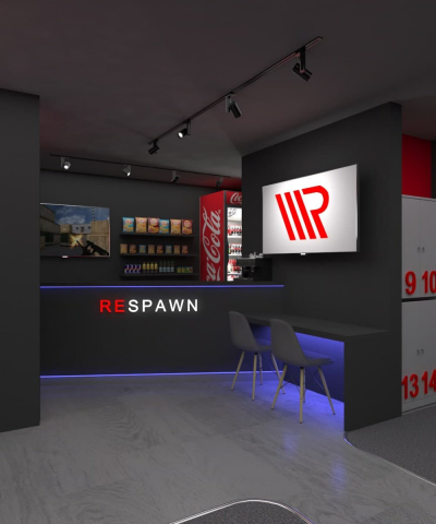 Визуализация компьютерного клуба Respawn