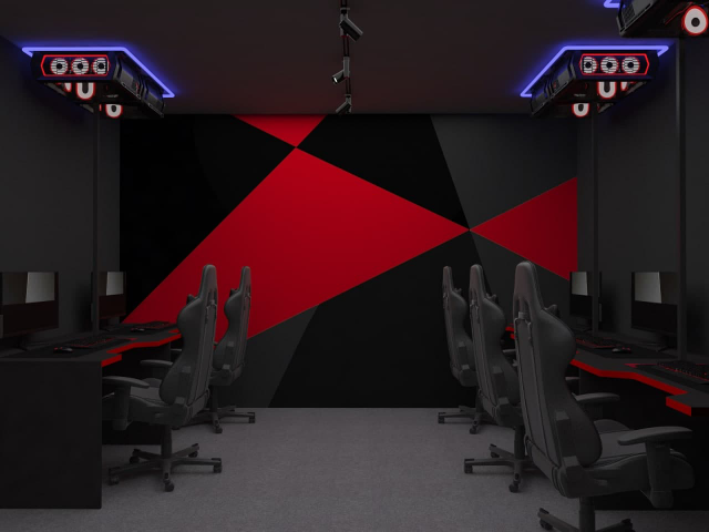 Визуализация компьютерного клуба Respawn