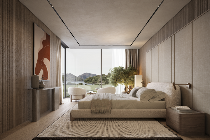 Визуализация  спальни по референсу