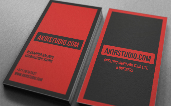 Визитка "AKIRSTUDIO"