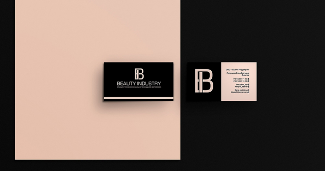 Визитка для "BEAUTY INDUSTRY"