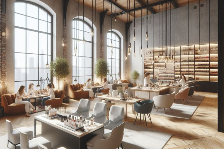 Проект  ногтевого салона для соцсетей