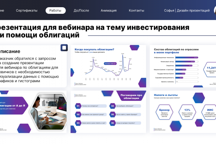 Презентация для вебинара об инвестициях