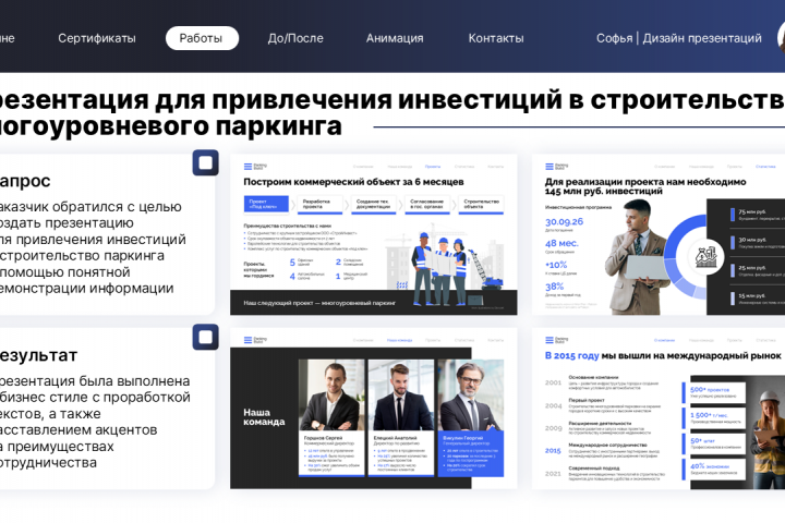 Презентация для привлечения инвестиций