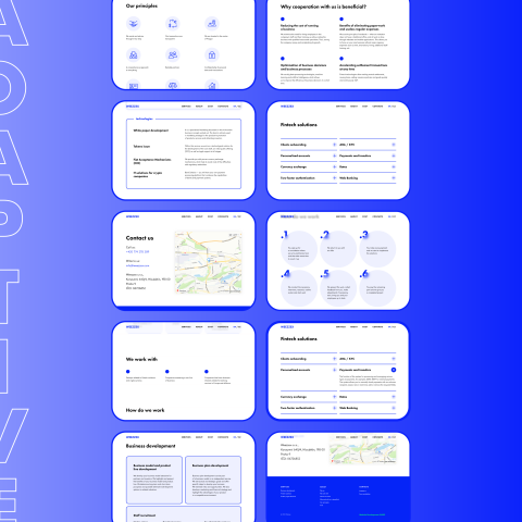 Landing на 2-х языках для европейской компании
