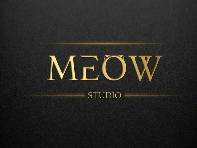 логотип для студии "Meow"
