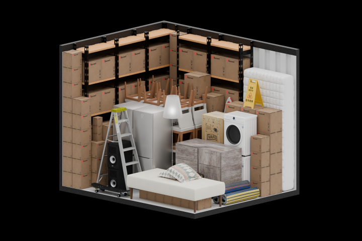 3D Визуализация складских помещений для компании Boxrent