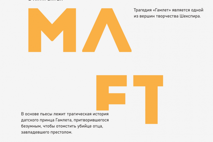 Серия плакатов "Гамлет"