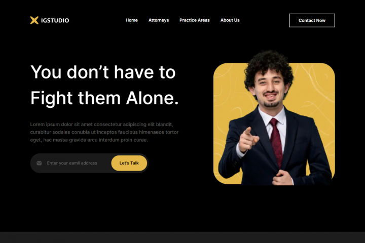 Адаптивная верстка сайта - IGStudio (Landing Page)