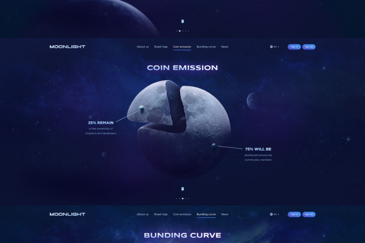 Разработка сайта для крипто-метавселенной