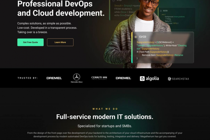 Разработка сайта для IT компании