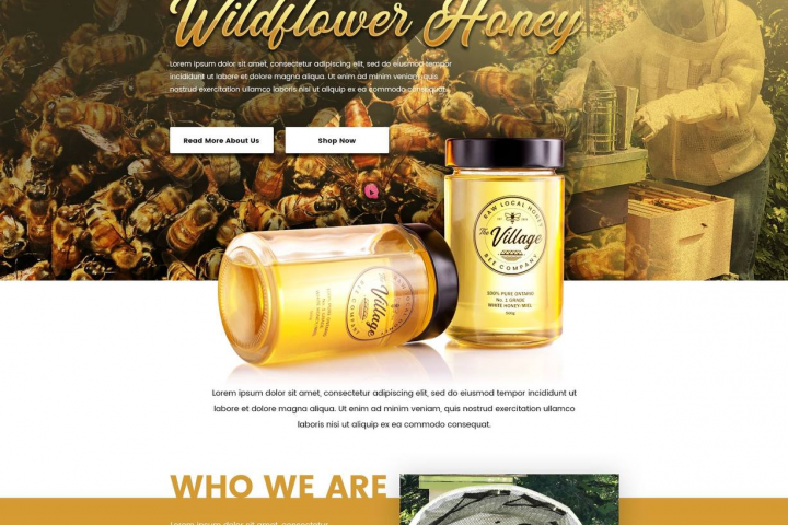 Разработка сайта для компании по производству меда
