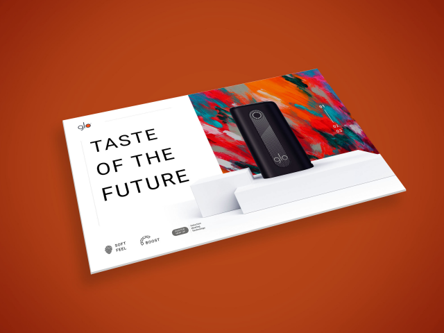 Макет первого экрана glo