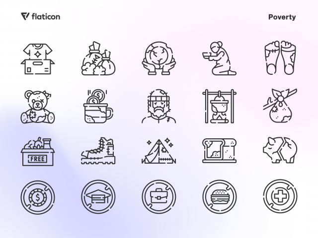 Poverty Icons