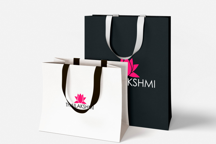 Thailakshmi (лого и пакет для магазина тайской косметики)