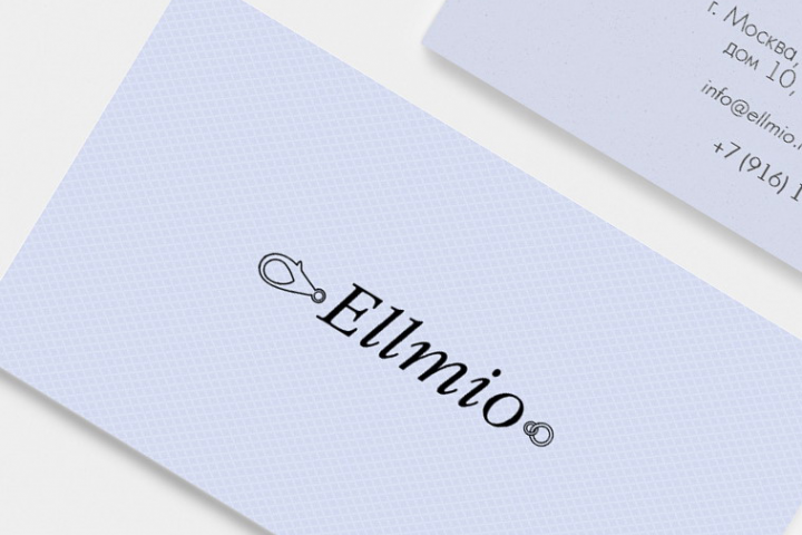 Ellmio (лого магазина бижутерии + визитки)