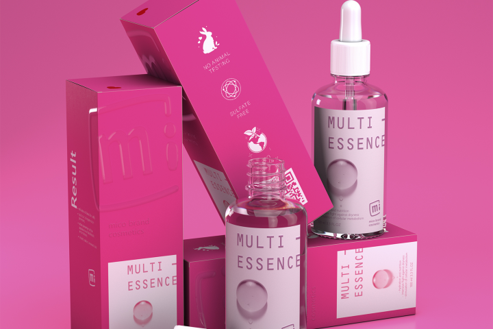 Дизайн линейки косметического бренда "Mico Brand"