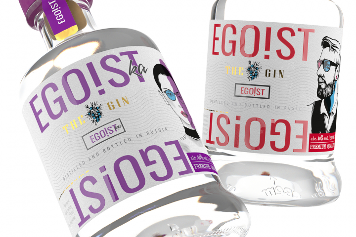 Дизайн линейки джина "EGOIST" для Амбер ПЕРМАЛКО